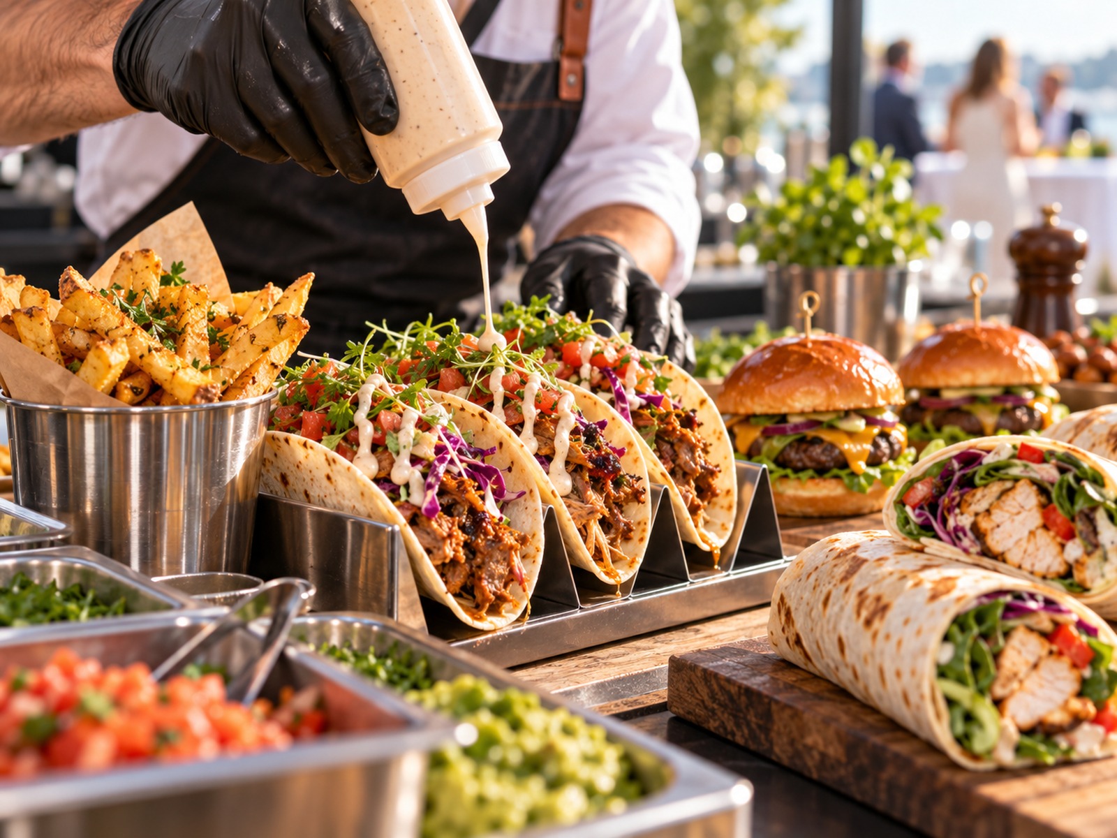 Street food зона — подача